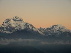 Poon Hill 02 Dhaulagiri and Tukuche Peak Before Sunrise